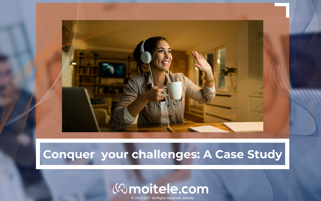 Picture describes the contents of the post: conquering challenges using Moitele cloud communication services